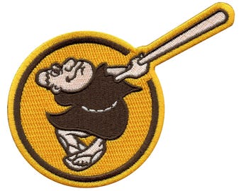 2020 San Diego Padres Swinging Padre Alternate Sleeve Embroidered Patch, Iron On Clothing Patches, Custom Embroidery Patch
