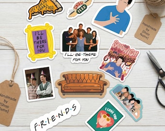 11 pcs Friends Sticker Pack, Set of 11 Vinyl Stickers