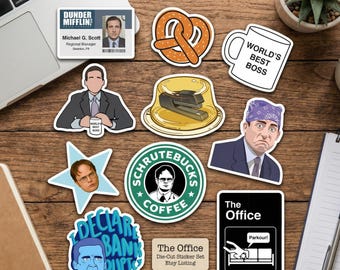 11 pcs The Office Stickers