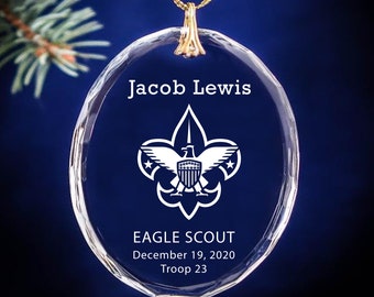 personalized eagle scout ornament