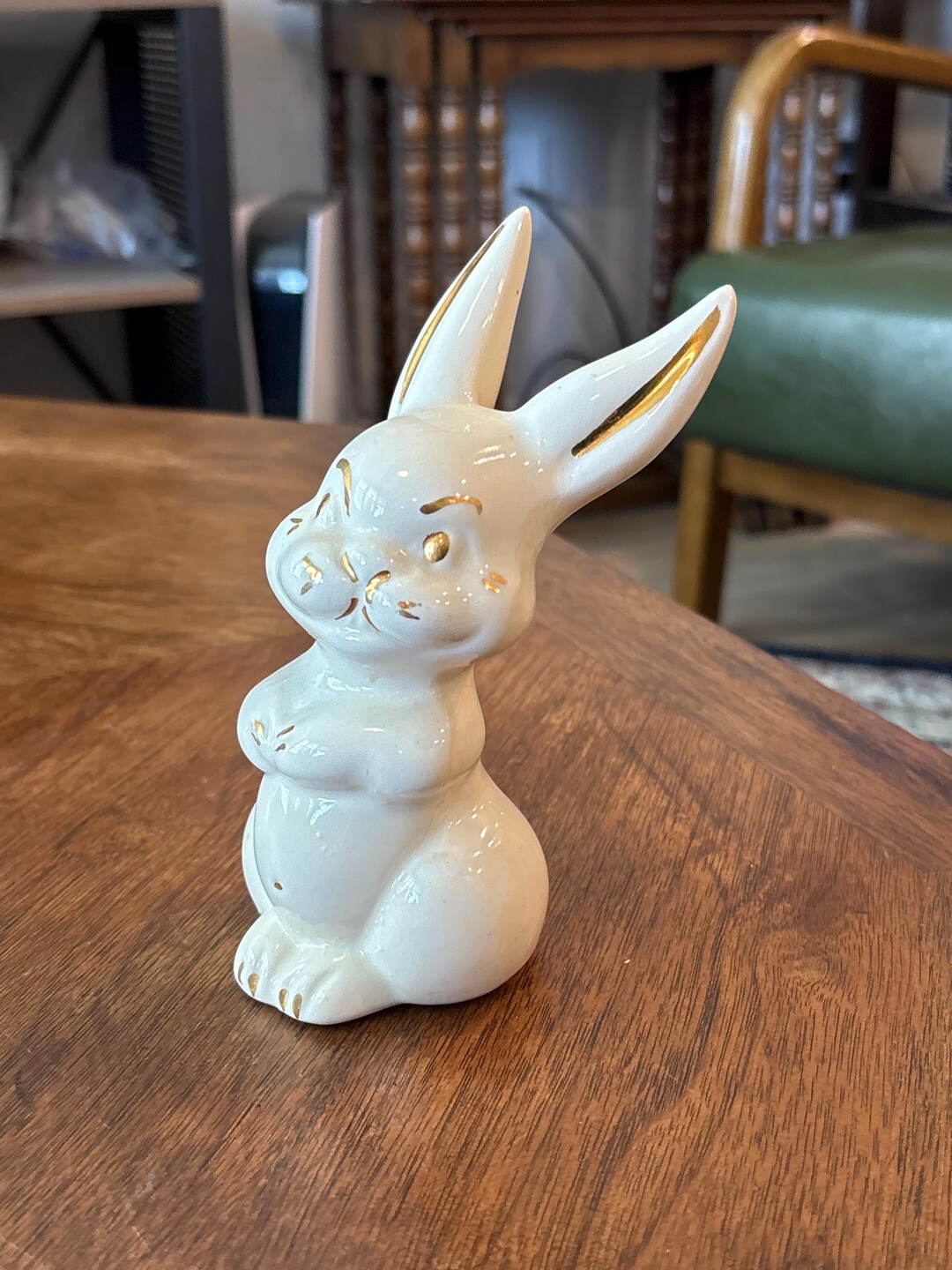 Vintage Rabbit Cotton Ball Dispenser GB16 - Etsy