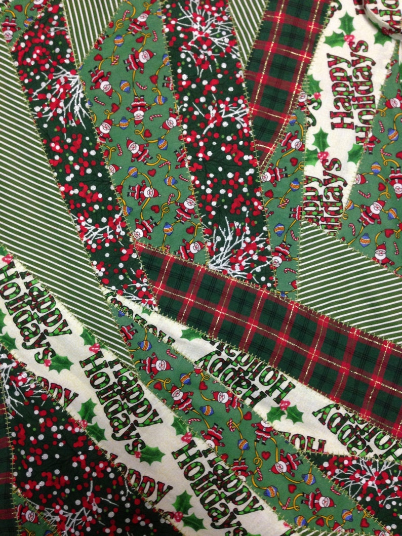 Crazy Quilt Christmas Tree Skirt Etsy