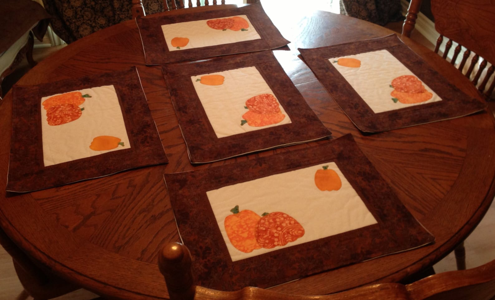 Pumpkin Placemats 6 Etsy