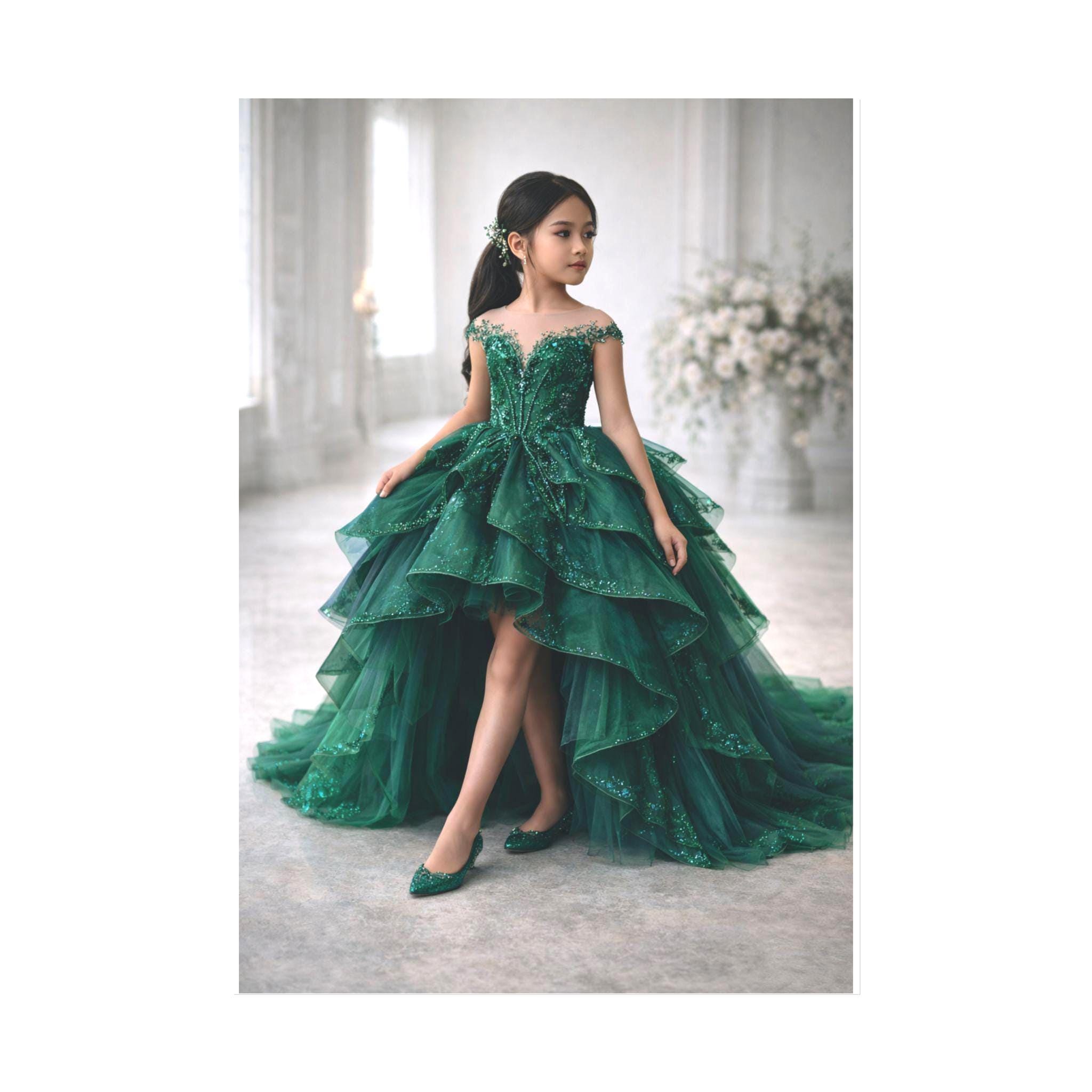 open lace back dress Pink Tulle Tiered Princess A-line V-neck Prom dresses, Long Formal Dress,  MP800