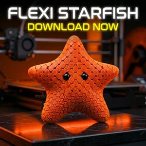 Jouet articulé en forme d'étoile de mer - Modèle 3D Flexi (téléchargement numérique)