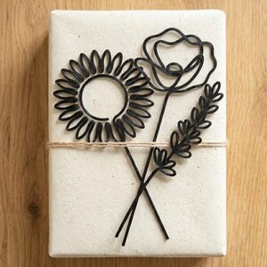 3D Printed Wire Flower Bouquet STL – Minimalist Home Decor (Digital Download) image 6