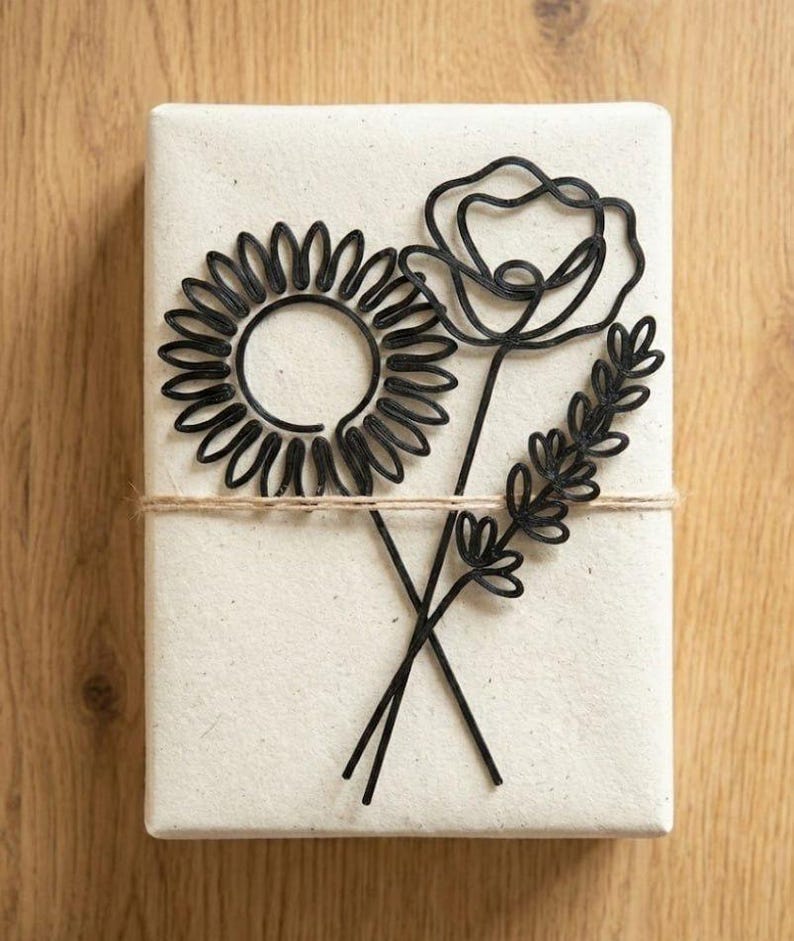 3D Printed Wire Flower Bouquet STL – Minimalist Home Decor (Digital Download) image 6