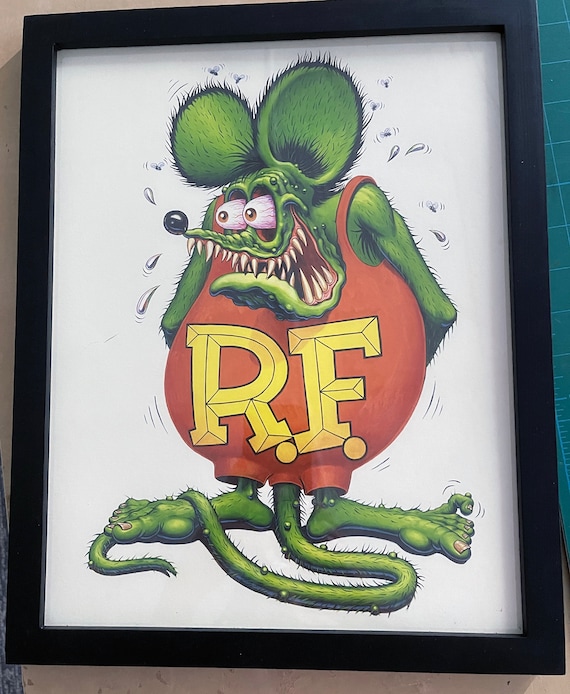 Rat Fink Wall Art for Ed Big Daddy Roth archival Print-fancy