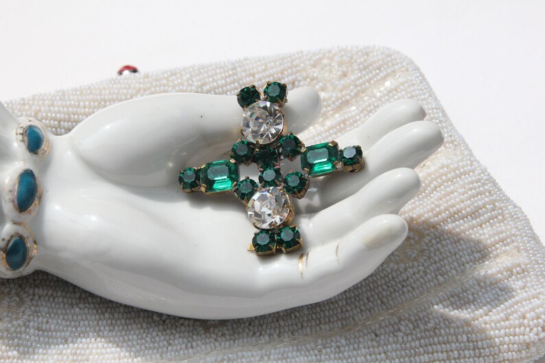 Circa 1960s Mid Century Vintage CZECH Rhinestone Button for Alzheimer/'s Disease Etc Hats BUTTONS 4 LOVE Sparkly Buttons to Adorn Coats
