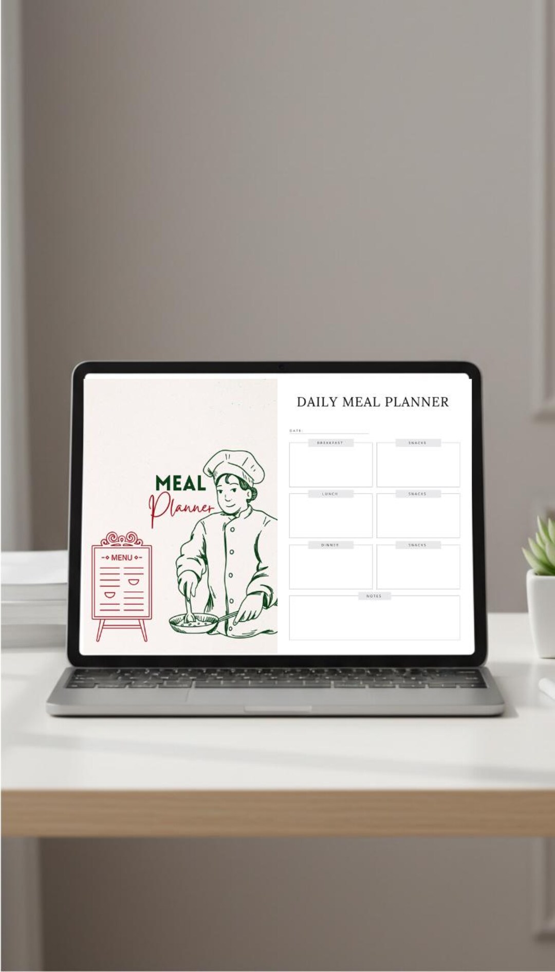 Meal Planner Printable Digital Download Weekly Meal Plan Food Organizer ...