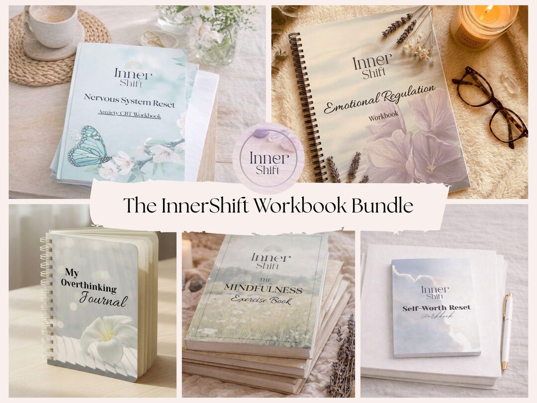 Printable Emotional Nervous System Reset Workbook Bundle | Anxiety ...