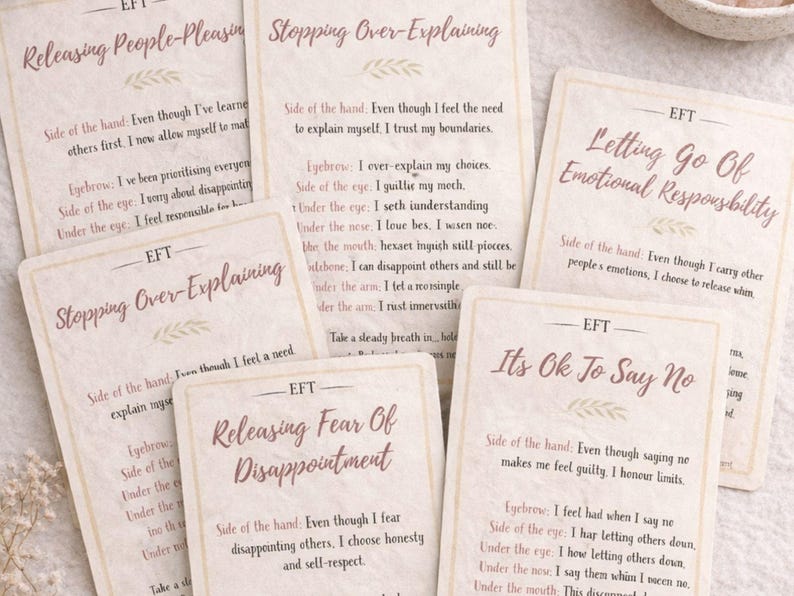 EFT Tapping Cards for Boundaries – Emotional Regulation & Nervous ...