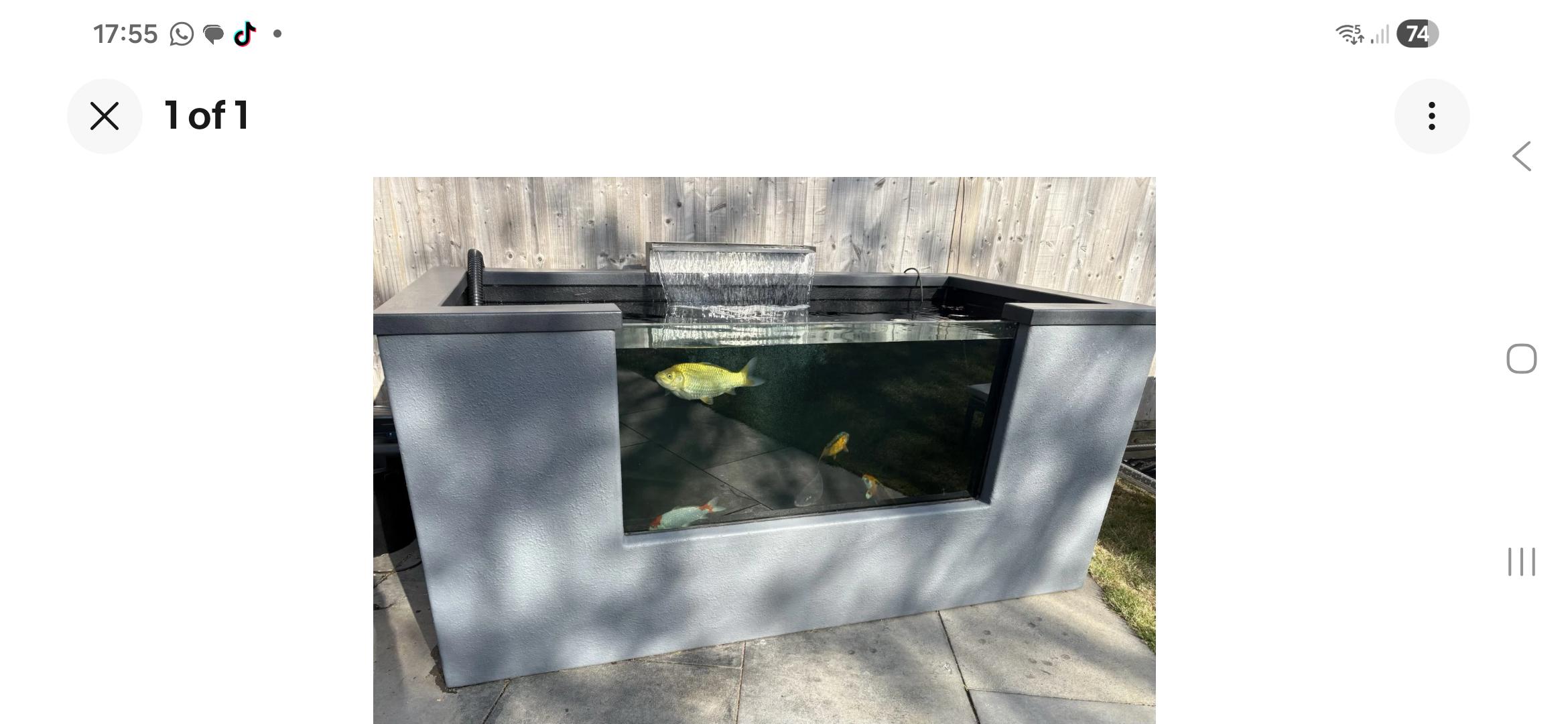 Grp Render or Panel Effect Fish Pool / Fibreglass Raised Garden Pond ...