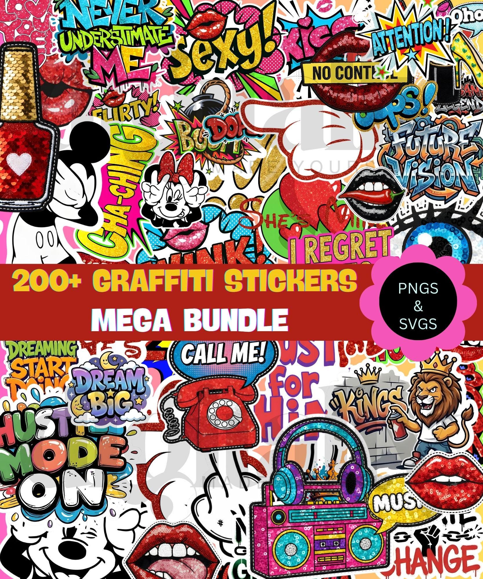 Graffiti sticker - Etsy 日本