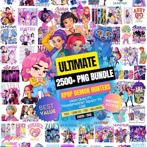 2500+ Kpop Demon Hunter PNG SVG, Huntrix fans Png Design, Saja Boys Girls Bands, Kpop Group Shirt Design, Girl Dinner Png, Digital Download