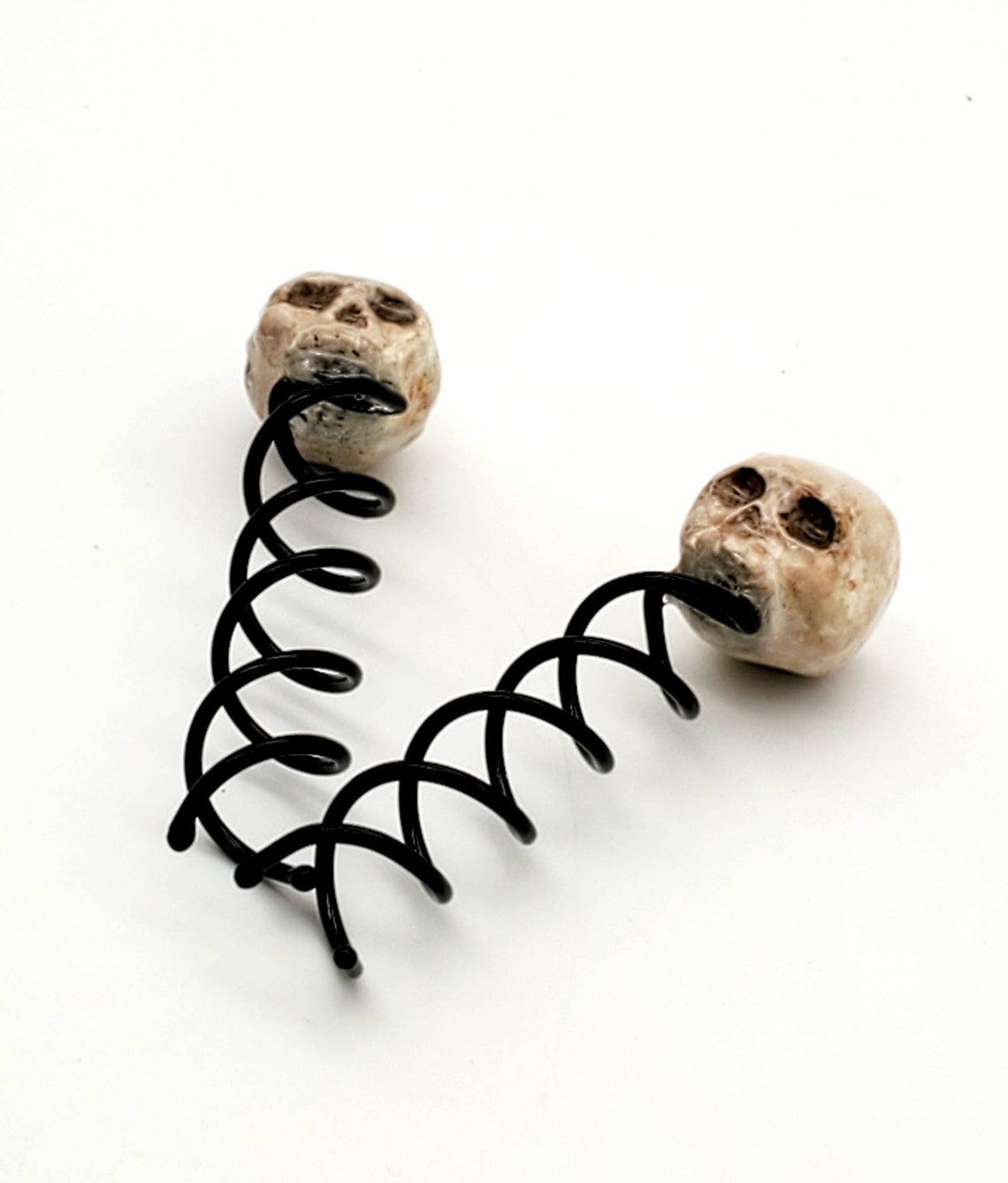 Goth hair accessories skull hair pins gothic wedding Etsy