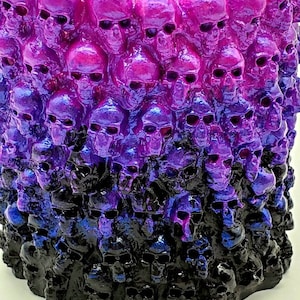 Skull Makeup Brush Holder, Makeup Organizer, Skulls Pen Holder, Skull