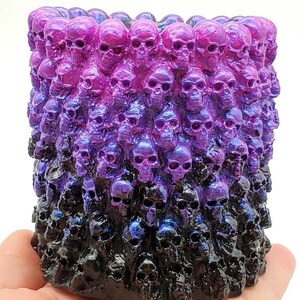 Skull Makeup Brush Holder, Makeup Organizer, Skulls Pen Holder, Skull