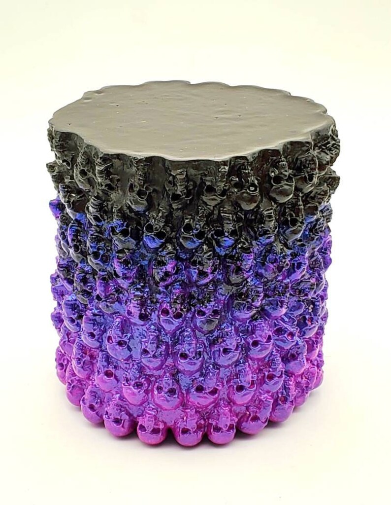 Skull Makeup Brush Holder Makeup Organizer Skulls Pen Etsy