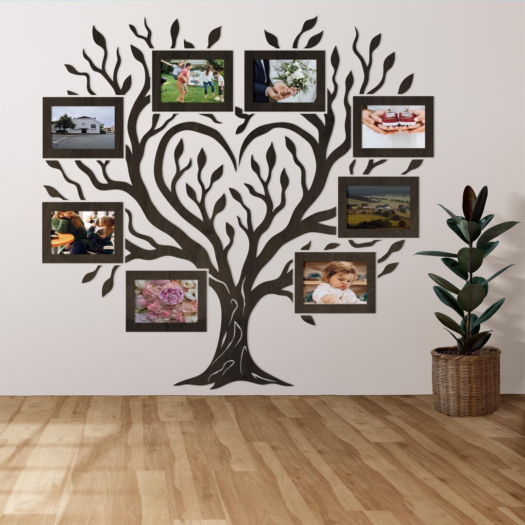 Family Tree Wall Decor, Wooden Family Tree Wall Decor, Family Tree ...