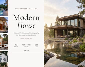Modernes Haus Stock Fotos | Luxus Architektur Außenräume für Immoblisse | PLR MRR Kommerzielle Lizenz