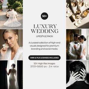Luxury Wedding Stock Photos, Editorial Style, Commercial Use (Digital Download, PLR & MRR Licenses Included)