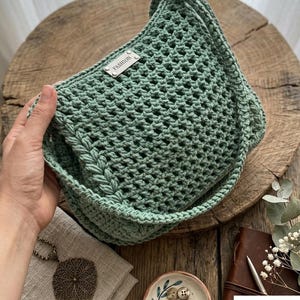 Tutorial para bolso de hombro de ganchillo, bolso bandolera hecho a mano, tutorial para principiantes (descarga en PDF)