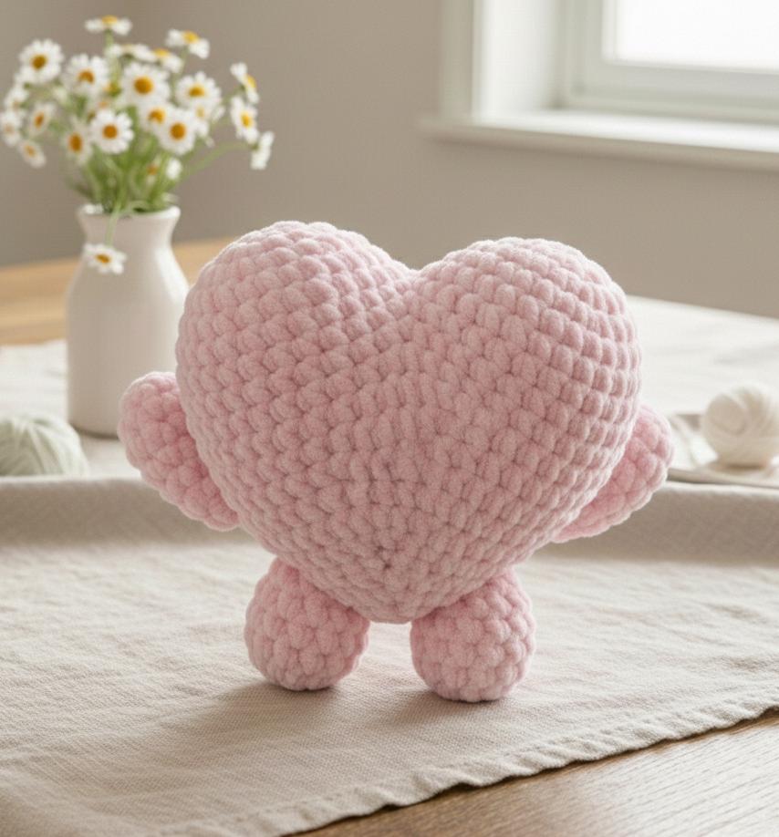 Easy Crochet Heart Plushie Pattern - Beginner Friendly Amigurumi (PDF ...