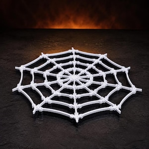 Articulated Spiderweb Fidget – 7.5 Inch Halloween Desk Decor