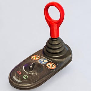 Reinforced Thumb Loop Power Wheelchair Joystick Knob, 1/4 Inch Shaft, One-Handed Adaptive Powerchair Topper
