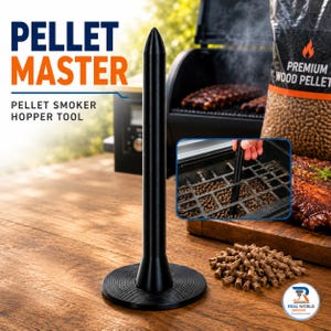 Pellet Smoker Hopper Tool | Pellet Master Pellet Jam Breaker | Pellet Grill Stir Tool | Hopper Clog Tool | BBQ Smoker Accessory