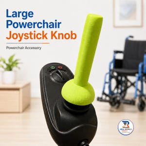 Power Wheelchair Joystick Knob, Large 1/4 Inch Shaft Replacement Handle, Custom Color