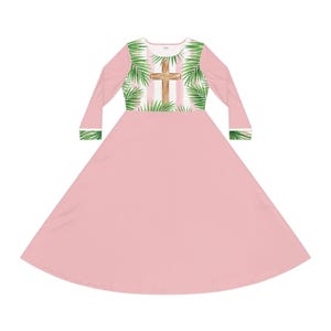 Pink Palm Leaf Dress - Etsy Pink Palm Leaf Dress - Etsy