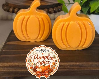 Pumpkin Spice Soap | Pumpkin Shaped Soap | Fall Soap | Autumn Soap | Thanksgiving Gift | Fall Gift