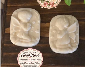 Unscented Oatmeal Angel Soap for Kids | Fragrance-Free Bath Gift