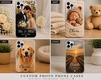 Custom Photo Phone Case, Personalized Phone Case, Custom Phone Cover, Photo Gift, Personalized Gift