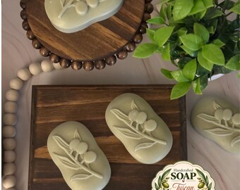 Tuscan Summer Olive Branch Soap | Goat Milk Soap | Handcrafted Soap | Italian Inspired Handmade Soap | Gift for Her