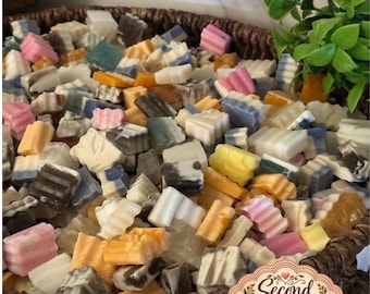 Zero Waste Soap Sachet | Handcrafted Soap Pieces | Exfoliating Soap Saver Pouch | Assorted Scent Body Soap