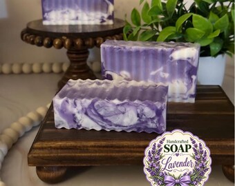 Lavender Goat Milk Soap Bar, Handcrafted Lavender Soap, Lavender Scented Soap, Goat Milk Soap