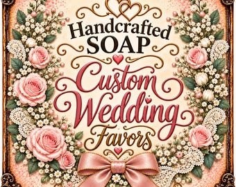 Custom Wedding Soap Favors | Personalized Wedding Favors | Goat Milk Soap Favors | Wedding Guest Gifts