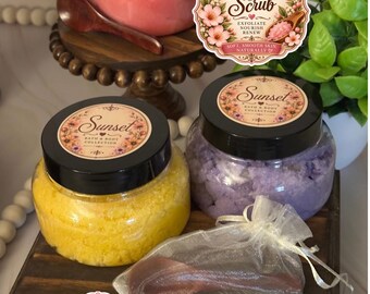 Sugar Scrub | Exfoliating Body Scrub | Shea Butter Sugar Scrub | Bath and Body Gift for Her