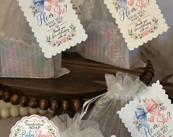 Baby Shower Soap Favors | Personalized Baby Shower Favors | Handmade Soap Party Favors | Baby Shower Guest Gifts