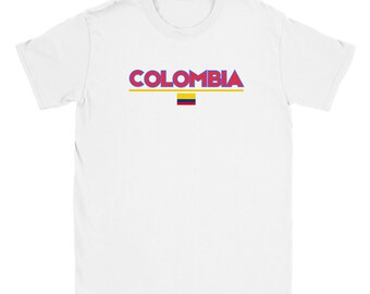 Colombia Soccer Graphic Tee, Unisex Fútbol Streetwear Shirt