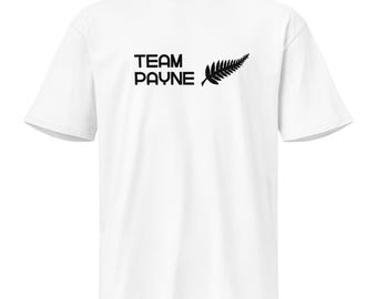 Team Payne T-Shirt | Tim Payne All Whites Football Fan Tee | Silver Fern Soccer Shirt