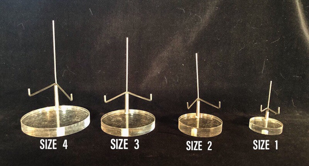Acrylic and Stainless Steel Mineral Specimen Stands - Etsy