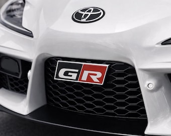 Toyota GR Grille Badge Emblem Toyota Supra Accessories Yaris Corolla GR86 Sticker Logo Adhesive
