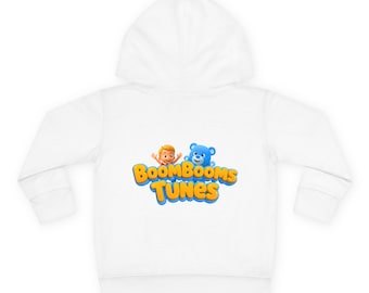 BoomBoom and Fuzz Toddler Hoodie Bright Cartoon Kids Pullover