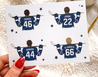 Off Campus Jersey Stickers | Hockey Romance, Briar U, Off Campus, Garret Graham, | Booktok, Gift Kindle, E-reader, iPad, Laptop