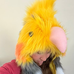 Cockatiel Scoodie Parrot Hood Parrot Costume zdjęcie 1