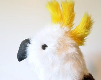 Sulphur Crested Cockatoo Scoodie | Parrot Hood | Parrot Costume